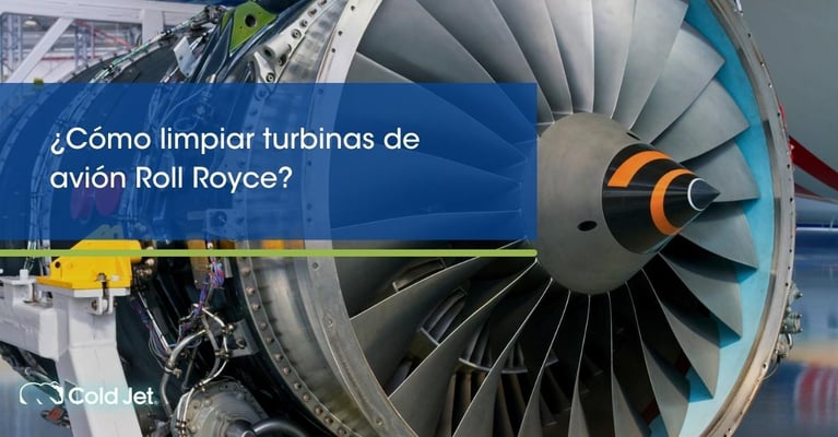 ¿Cómo limpiar turbinas de avión Roll Royce?