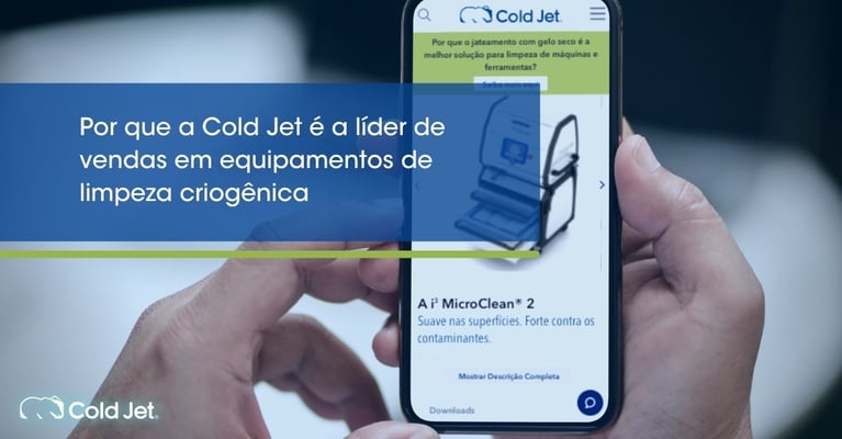 Por que a Cold Jet é a líder de vendas em equipamentos de limpeza criogênica?