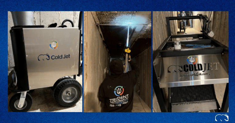 Trident Restoration Experiences Growth with Dry Ice Blasting